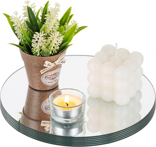 Round mirror plate - mirror,