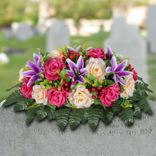 Cemetery Headstone Flower