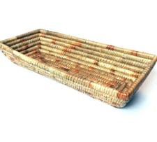 Rectangular Baguette / Wine Bottle Storage Basket Hand-woven in Bangladesh. 