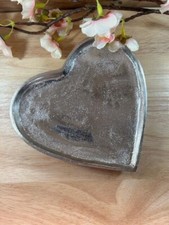 Silver Coloured Heart Shaped