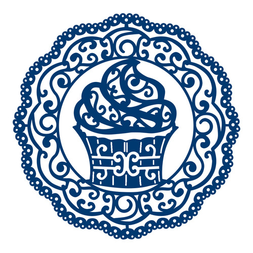 New tattered lace doily - new,