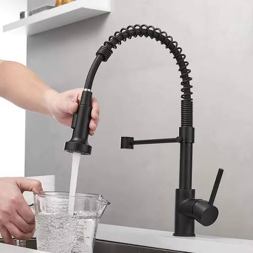 Kitchen sink mixer tap pull - sink,