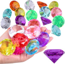 30 Pcs Gemstones for Kids 30Mm