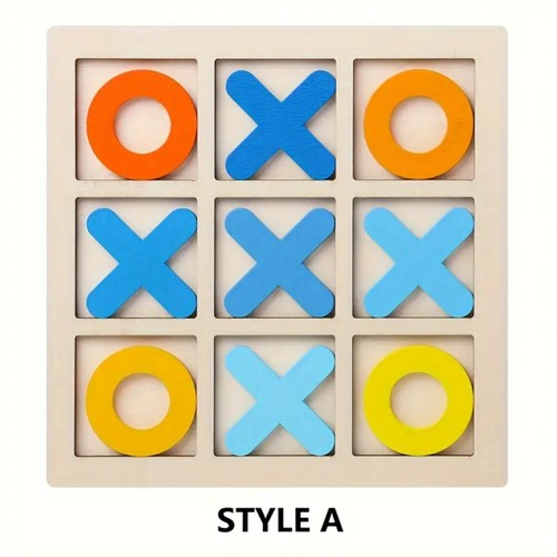 Wooden noughts crosses - noughts, &