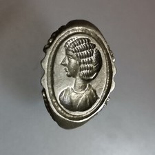 Ancient Roman Silver Seal Ring