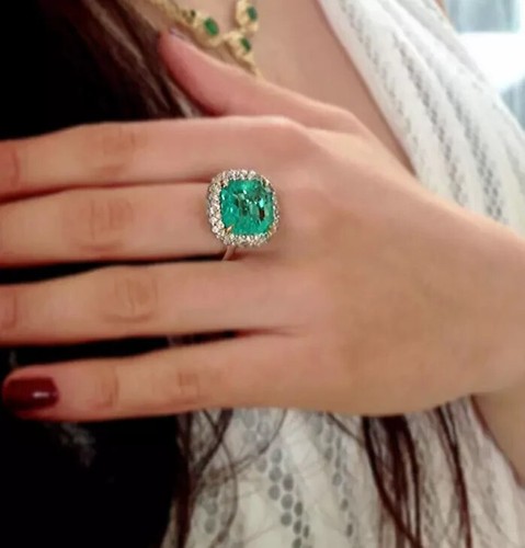 Square cut colombian emerald - emerald, &