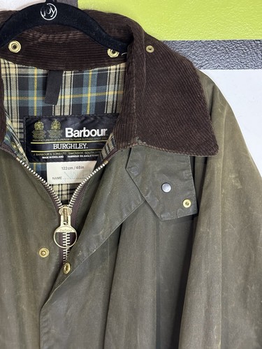 Vtg 80s barbour burghley two - burghley,
