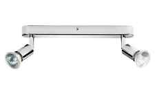 Argos Ceiling Light Spotlight Bar Home Kitchen Dining 2 Light - Chrome 7576678