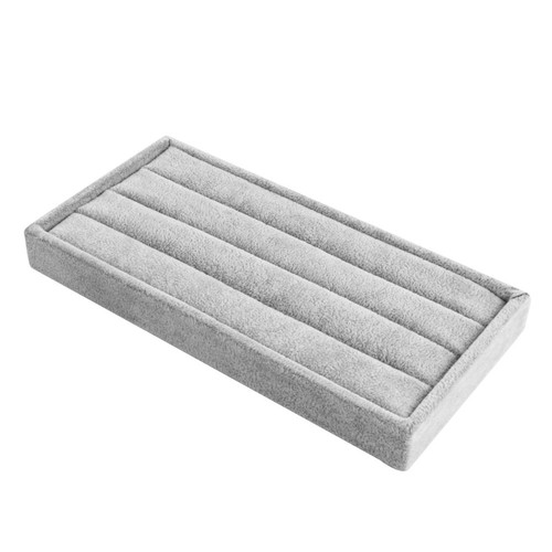Grey jewelry display tray - grey,