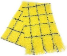 50% Mohair 50% Wool Rupert The Bear Style Scarf Made In Scotland