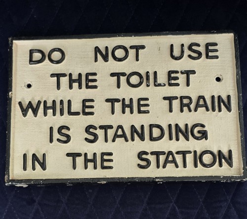 Railway sign not use the - railway, 'do