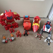 Marvel Playskool Heroes Stark Tech Armor Hulk Buster And Drill Vehicle Iron Man