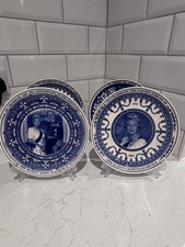 Vintage Royal Family Commemorative Wedgewood Plates 