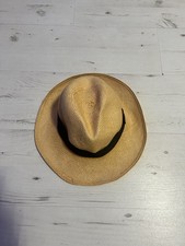 Ecua-Andino Straw Panama Hat Fedora Large  Handmade 100% Carludovica Palmata