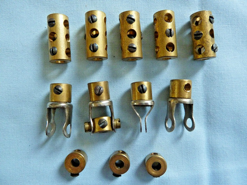 Vintage meccano spares - vintage, brass
