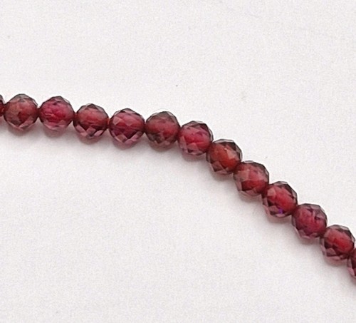 Cts garnet faceted rounds - 10,