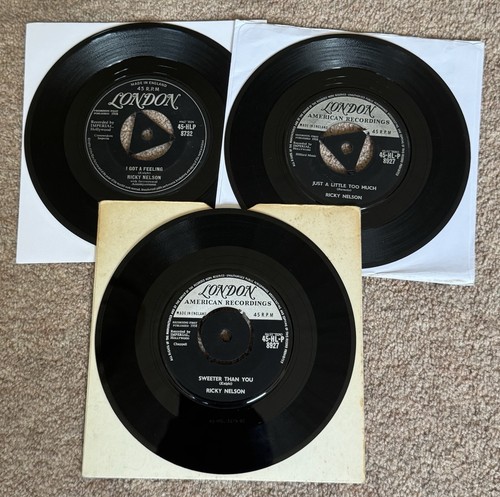 Ricky nelson singles - 7”,