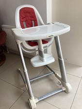 CHILDS HIGH and LOW CHAIR WITH WIPE CLEAN REMOVABLE TRAY BY “INGLESINA”  v.g.c.