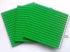 LEGO 3 x BRIGHT GREEN  PLATES
