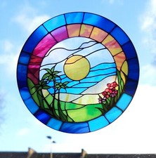 Sunset Decorative Stained