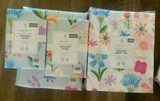 Pottery Barn Kids Naomi Floral Organic QUEEN duvet sheet set bird flower