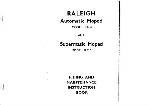Raleigh rm4 rm5 - rm4, mopeds