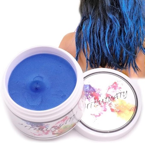 Blue hair wax colour - blue,
