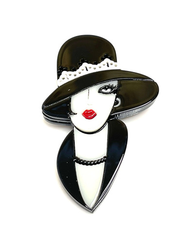 Classy lady brooch - classy, style