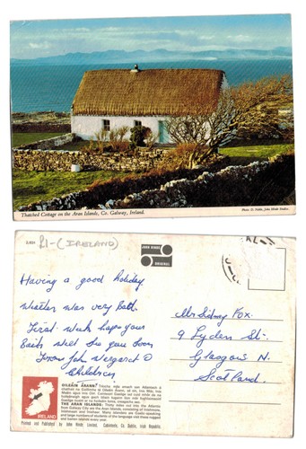 Postcard thatched cottage - postcard,