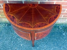 Victorian demi lune cabinet