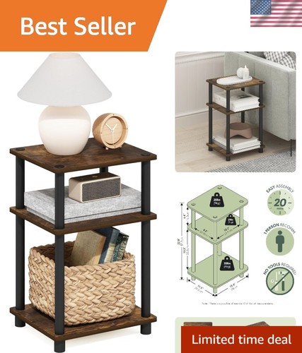 Versatile amber pine bedside - pine,
