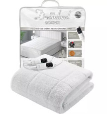 Dreamland 16698 Heated Underblanket Scandi Super King Size Dual Controls White