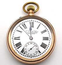 Antique 1/4 Repeater Pocket Watch F Orr & Sons Rangoon Gold Plated