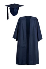 Graduation Gown & Hat Cap Navy