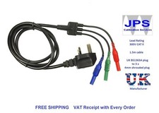  Megger Mains Plug Test Lead MFT 1710 1720 1730 MFT1710 MFT1720 MFT1730  JPSS023