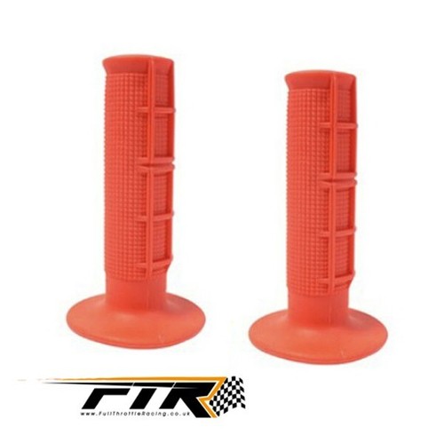 Red half waffle grips - half,