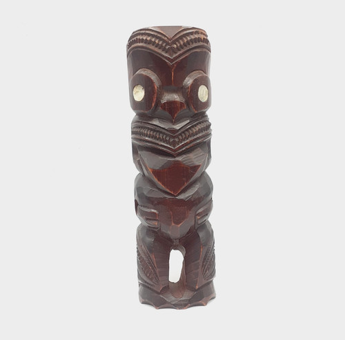 Vintage maori carved wood - maori,