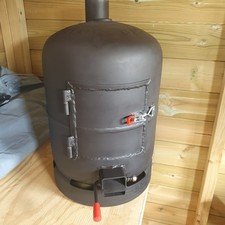 Log Wood Burner Patio Heater with Chimney Extension