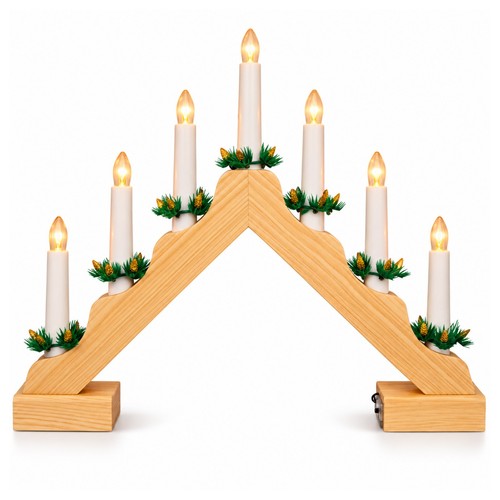 Wooden christmas candle bridge - christmas,