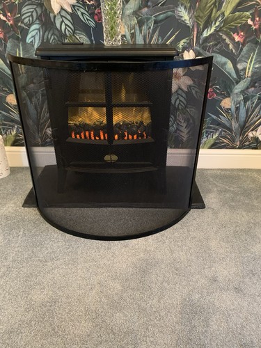 Large contemporary curved fire - contemporary,