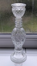 vintage Avon Glass Perfume Bottle Candlestick