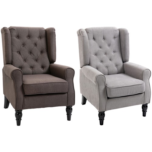 Homcom retro accent chair - retro,
