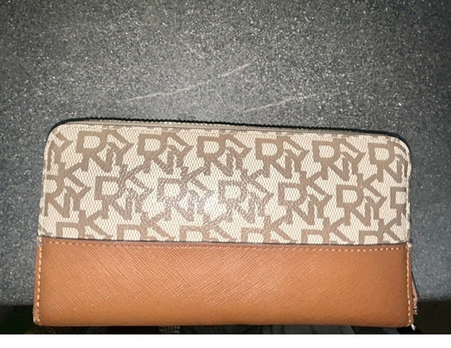 Dkny beige brown logo - beige/brown,