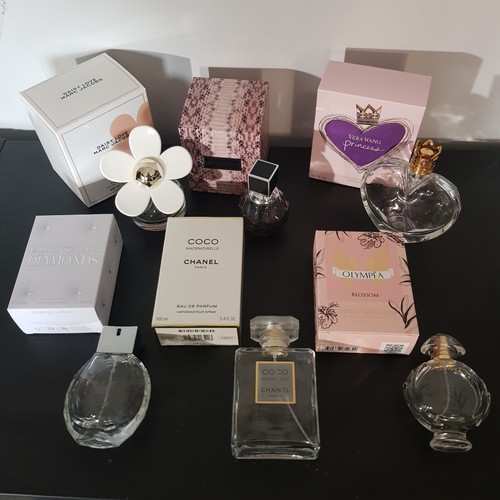 Empty perfume bottles with - bottles,