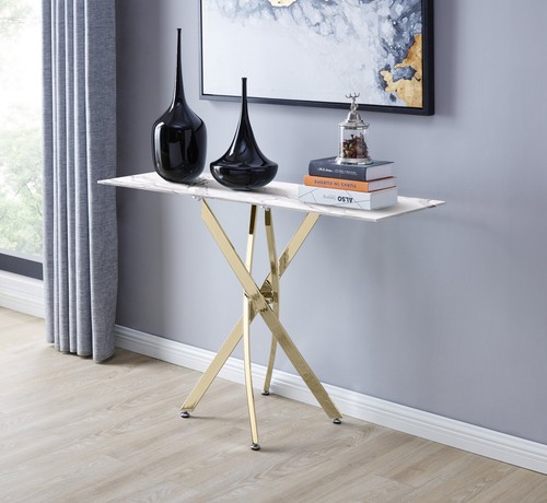 Leonardo console table white - console,