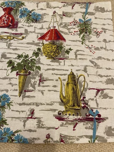 Vintage cotton fabric - vintage, fabric-kitchen
