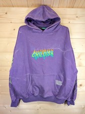 Childish Purple Haze Robs Motors Hoodie Medium Oversize Purple Acid Wash TGF 2