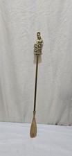 SOLID BRASS SHOE HORN WITH