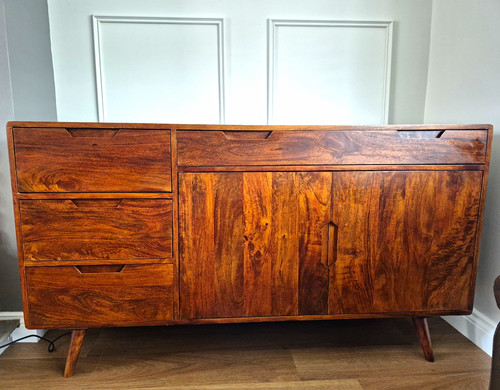 Solid mango wood sideboard - mango, 3