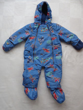 Joules Toddler Snow Suit Pram Suit blue/multi  All In One Age 9 - 12 Months 